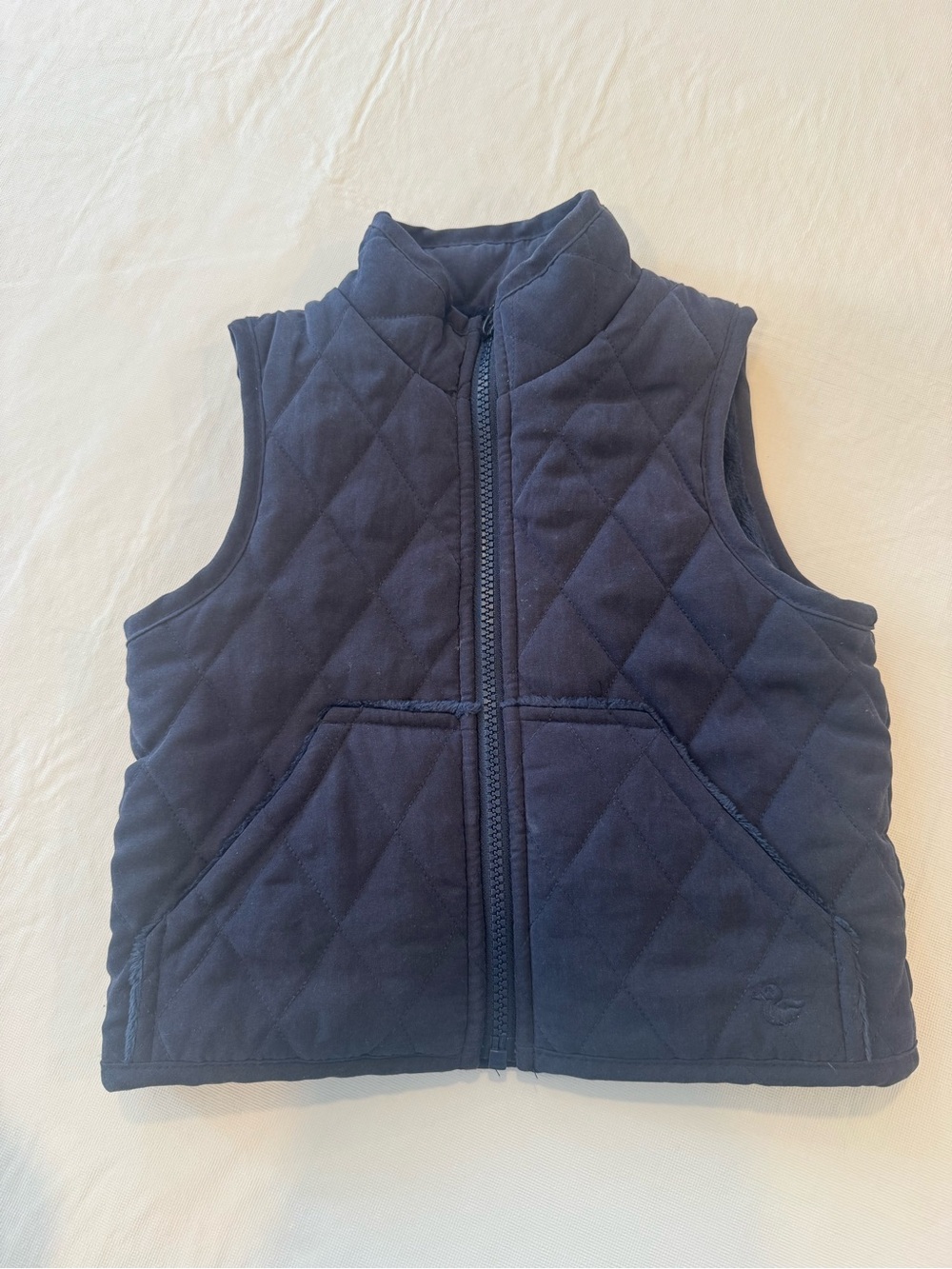 Kids Quilted Navy Vest 3T - Widgeon